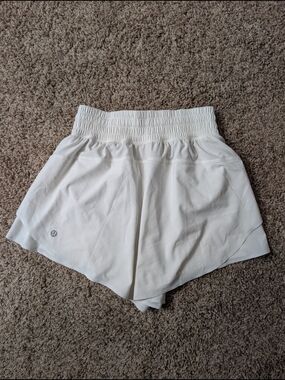 lululemon athletica White High-Waist Athletic Shorts